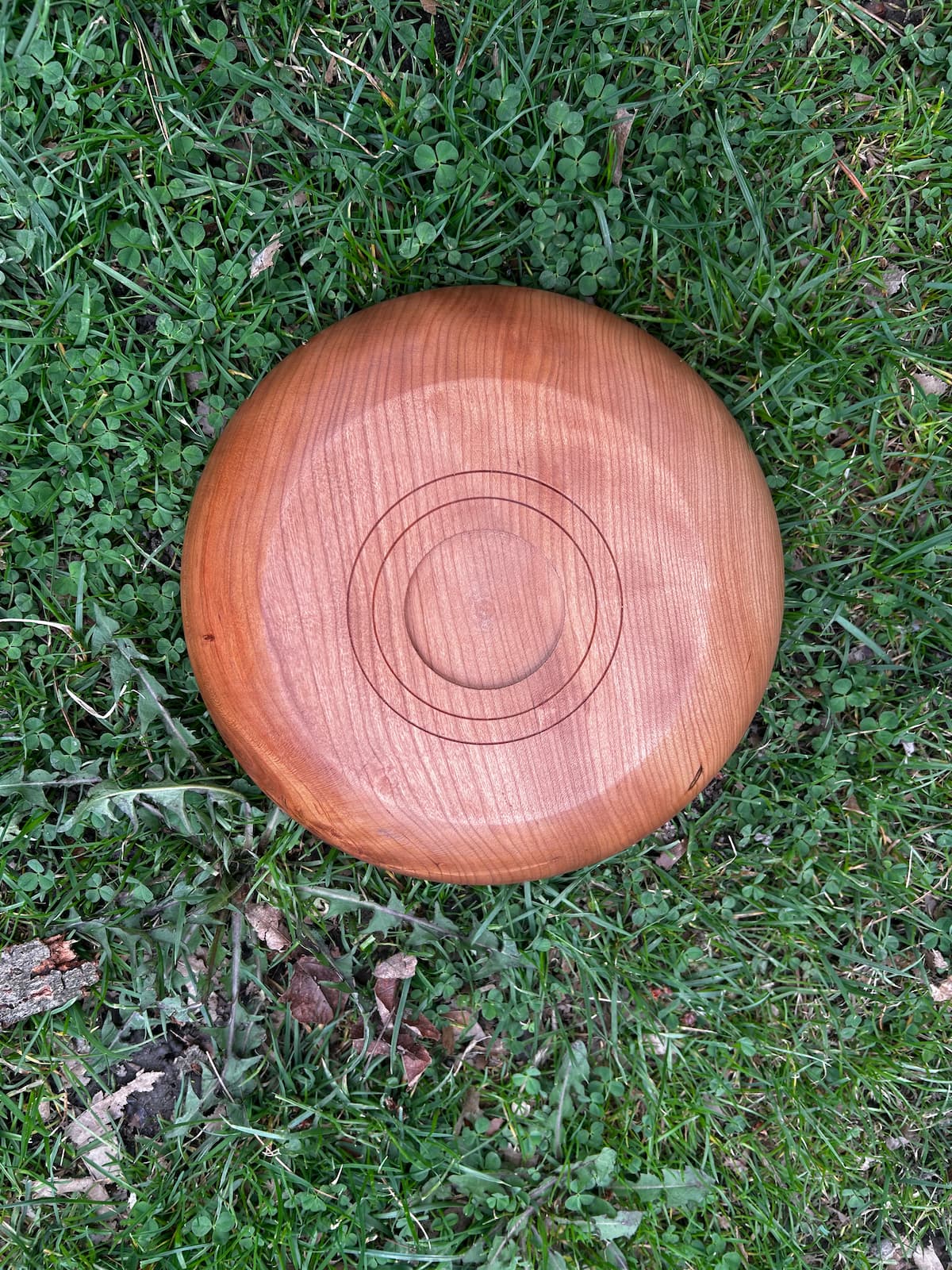 Handmade cherry wood catchall tray by Heritage Co."